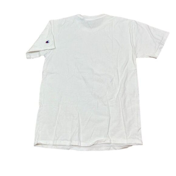 Champion Men's T-shirt White with Silver Logo Size Medium - Picture 5 of 8